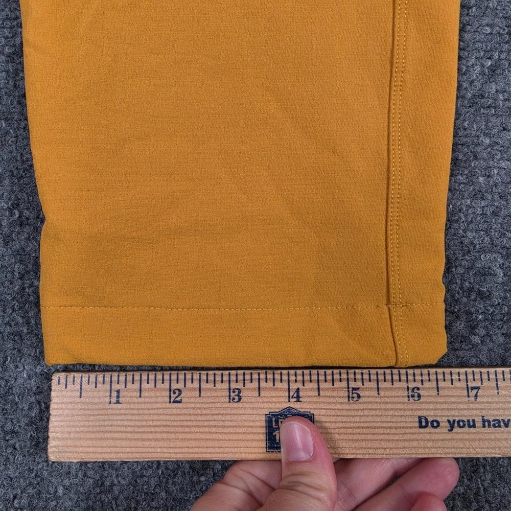 Outdoor Voices RecTrek Zip-Off Pants Womens Medium‎ Navy Tan Yellow Colorblock